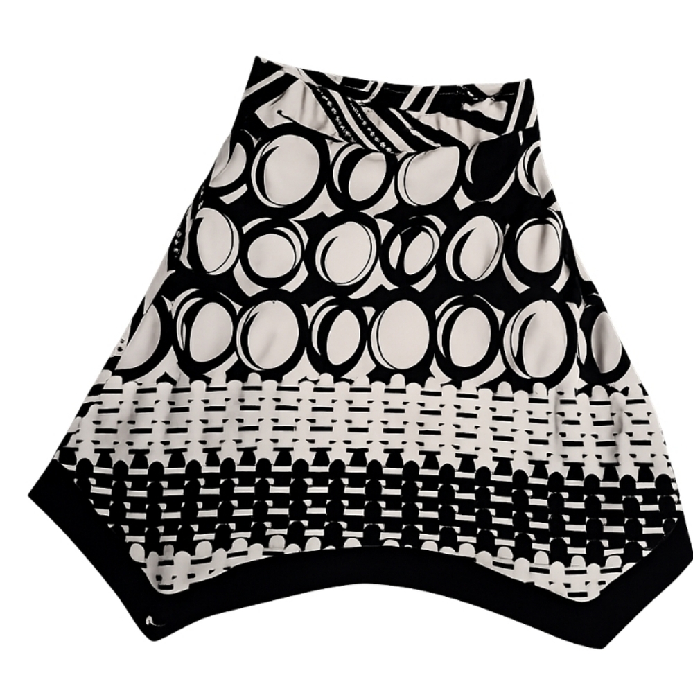 Joseph Ribkoff Black & White Geometric‎ Skirt – Statement Designer Piece